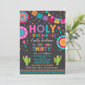 Fiesta 30th Birthday Uitnodiging Heilige Guacamole (Staand voorkant)