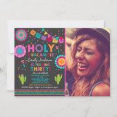 Fiesta 30th Birthday Uitnodiging Heilige Guacamole (Voorkant)