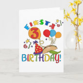 Fiesta 3e verjaardag T-shirts en geschenken Kaart (Gele Bloem)