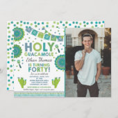 Fiesta 40e verjaardag Uitnodiging Heilige Guacamol (Voorkant / Achterkant)