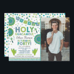 Fiesta 40e verjaardag Uitnodiging Heilige Guacamol<br><div class="desc">Fiesta 40e verjaardagsuitnodiging Alle design zijn © PIXEL PERFECTION PARTY LTD</div>