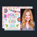 Fiesta 40th Birthday Uitnodiging Heilige Guacamole<br><div class="desc">Fiesta 40e verjaardag Uitnodiging Alle design zijn © PIXEL PERFECTION PARTY LTD</div>
