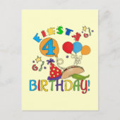 Fiesta 4e verjaardag T-shirts en geschenken Briefkaart (Voorkant)