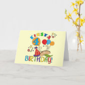 Fiesta 4e verjaardag T-shirts en geschenken Kaart (Gele Bloem)