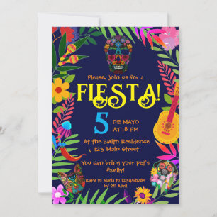 "Fiesta!" 5 de Mayo uitnodiging