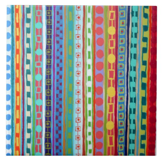 Fiesta 6 x 6 keramische tegel tegeltje (Voorkant)