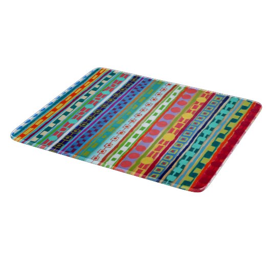 Fiesta 6 x 7 Deco glazen snijplank (Hoek)