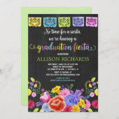 Fiesta afstudeerfeest, mexicaans thema afstuderen kaart (Voorkant / Achterkant)