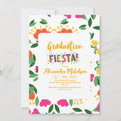 Fiesta afstudeerfeest, mexicaans thema afstuderen kaart (Voorkant)