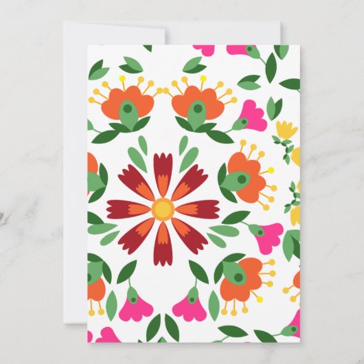 Fiesta afstudeerfeest, mexicaans thema afstuderen kaart (Achterkant)