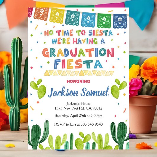 Fiesta Afstudeerfeest Uitnodiging Mexicaanse Uitno