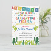 Fiesta Afstudeerfeest Uitnodiging Mexicaanse Uitno (Staand voorkant)