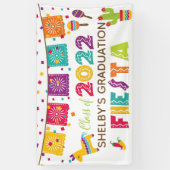 Fiesta Afstuderen Banner - White - Class of 2022 (Verticaal)