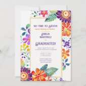 FIESTA AFSTUDEREN Folkart Flowers Thema Kaart (Voorkant)