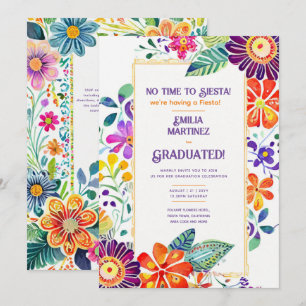 FIESTA AFSTUDEREN Folkart Flowers Thema Kaart