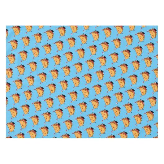 Fiesta Afstuderen Taco Party tafelkleed (Voorkant (Horizontaal))