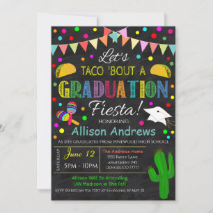 Fiesta Afstuderen Uitnodiging