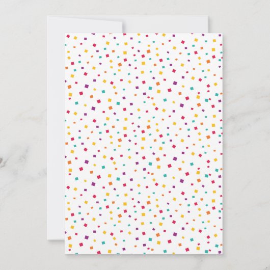 Fiesta Afstuderen Uitnodiging - Wit (2025) (Achterkant)