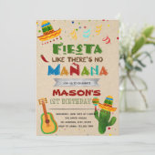 Fiesta als er geen uitnodiging voor manana (Staand voorkant)