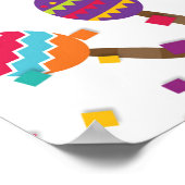 Fiesta alsof er geen morgen is - Witte achtergrond Poster (Hoek)