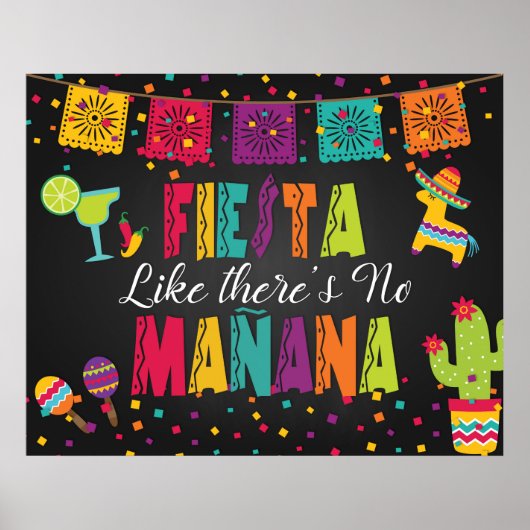 Fiesta Alsof er geen teken voor morgen is Poster (Voorkant)