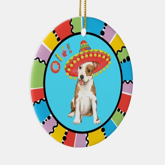 Fiesta Am Personeel Keramisch Ornament (Rechts)