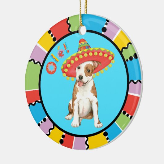 Fiesta Am Personeel Keramisch Ornament (Links)