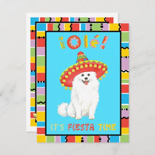 Fiesta American Eskimo Dog Kaart (Voorkant / Achterkant)