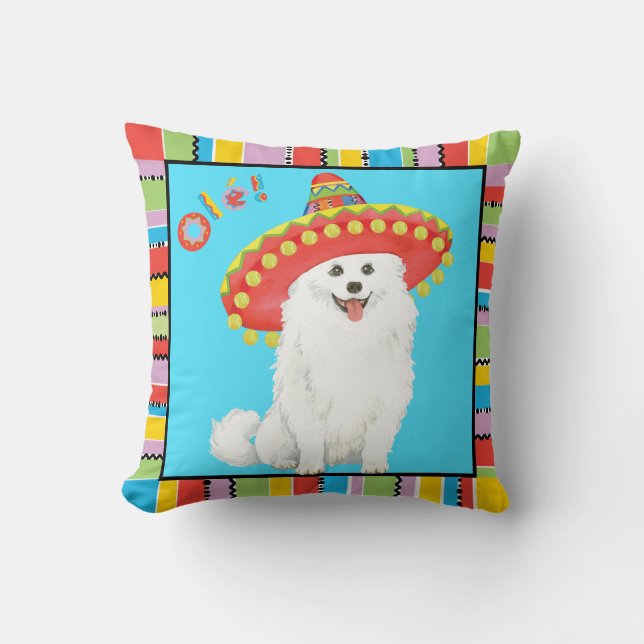 Fiesta American Eskimo Dog Kussen (Voorkant)