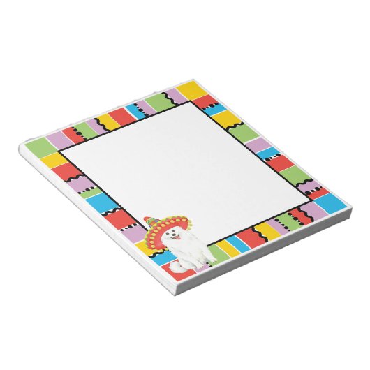 Fiesta American Eskimo Dog Notitieblok (Schuin)