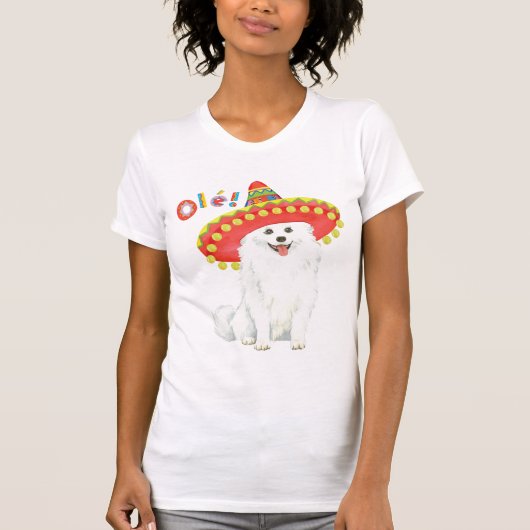Fiesta American Eskimo Dog T-shirt (Voorkant)