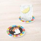 Fiesta American Eskimo Dog Zandsteen Onderzetter (Zijkant)