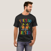 Fiesta And Then Siesta Mexico Mexican Cinco de May T-shirt (Voorkant volledig)