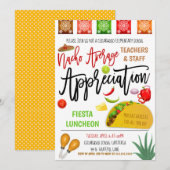 Fiesta Appreciation Invitation Kaart (Voorkant / Achterkant)