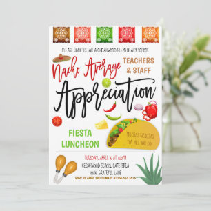 Fiesta Appreciation Invitation Kaart