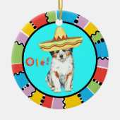 Fiesta Aussie Keramisch Ornament (Voorkant)