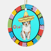 Fiesta Aussie Keramisch Ornament (Links)