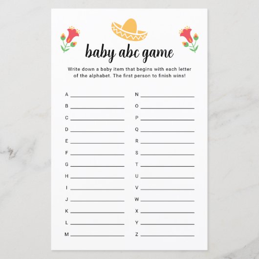 Fiesta Baby ABC Spel (Voorkant)