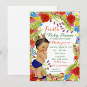 Fiesta Baby Boy Shower Kaart (Voorkant / Achterkant)