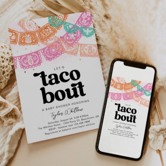 Fiesta Baby Douche Uitnodigingen