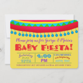 Fiesta Baby Douche Uitnodigingen