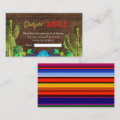 Fiesta Baby Muchacho Baby shower Luier Raffle Informatiekaartje (Voorkant / Achterkant)