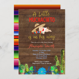 Fiesta Baby Muchacho Uitnodiging voor Baby shower