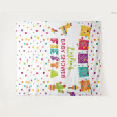 Fiesta Baby shower Backdrop - Piñata WH Wandkleed (Voorkant (horizontaal))
