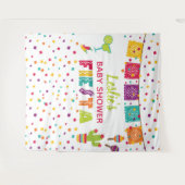 Fiesta Baby shower Backdrop - WH Wandkleed (Voorkant (horizontaal))