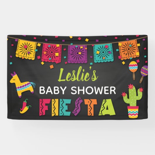 Fiesta Baby shower Banner (Horizontaal)
