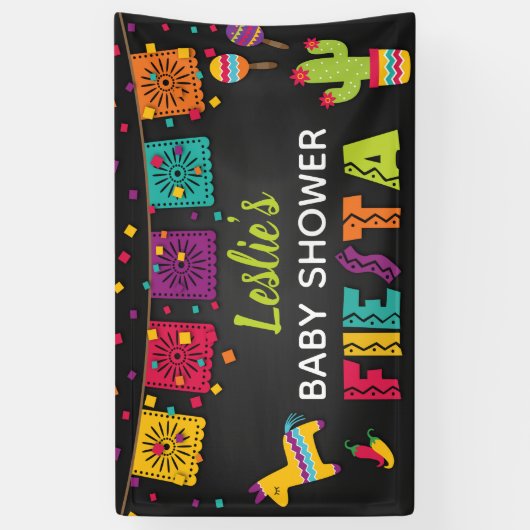 Fiesta Baby shower Banner (Verticaal)