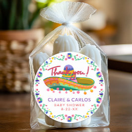 Fiesta Baby Shower Bedank Sticker – Speels S