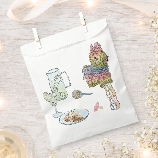 Fiesta Baby shower Bedankzakje (Geknipt)