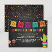 Fiesta Baby shower Book Insert Informatiekaartje (Voorkant / Achterkant)